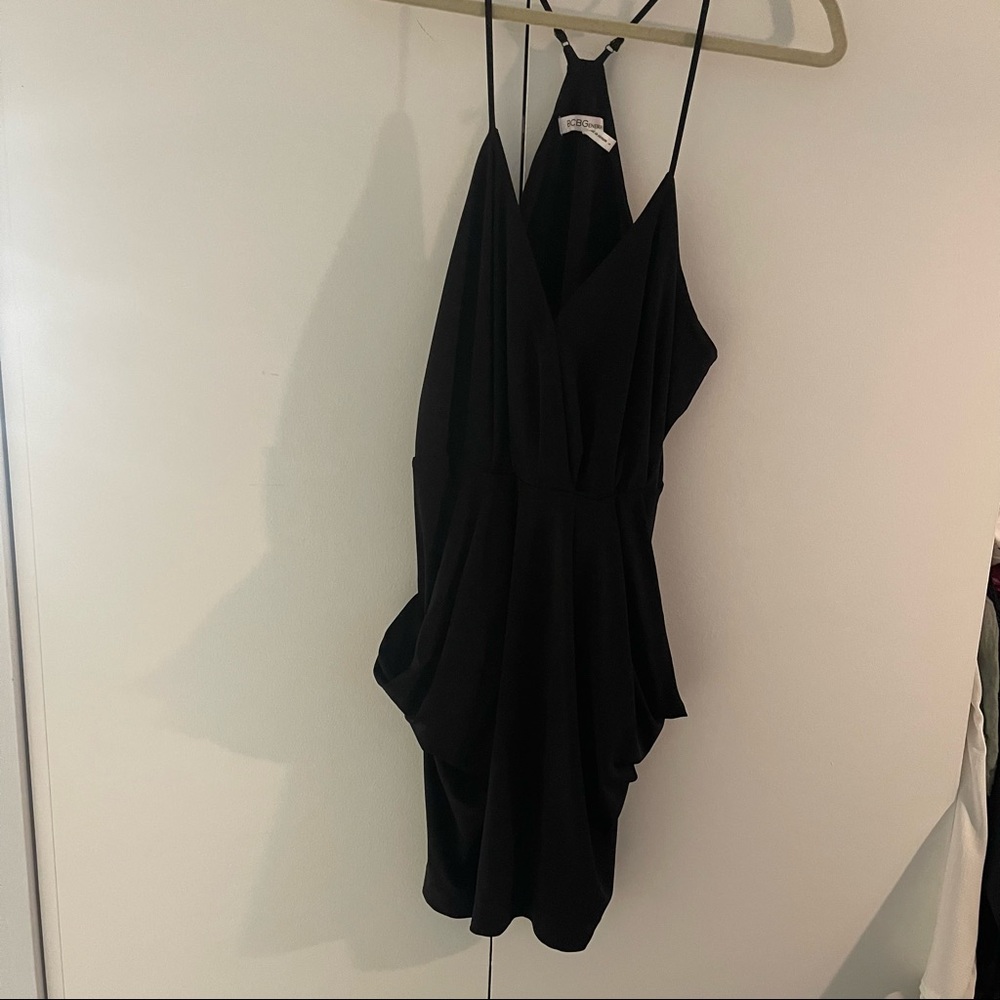 BCBG mini black dress size large